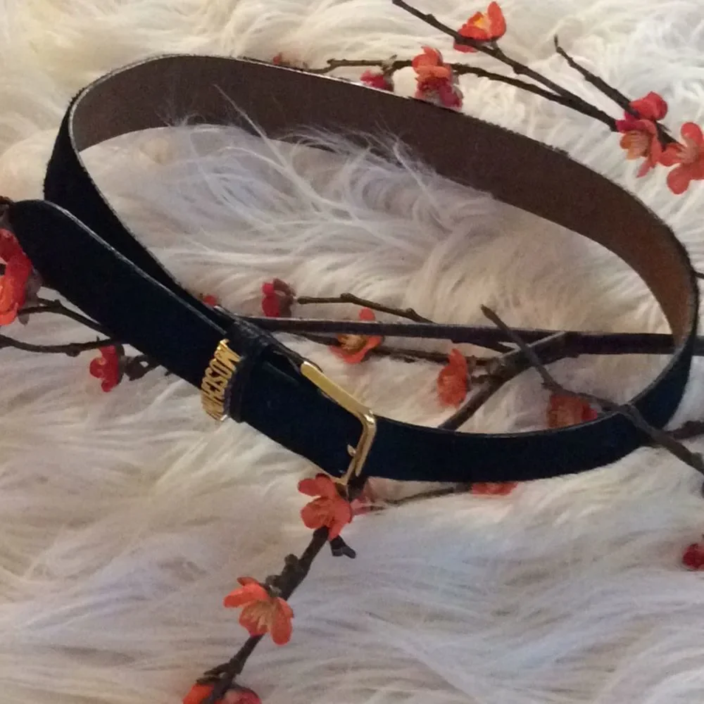 💞MOSCHINNO💞genuine leather belt